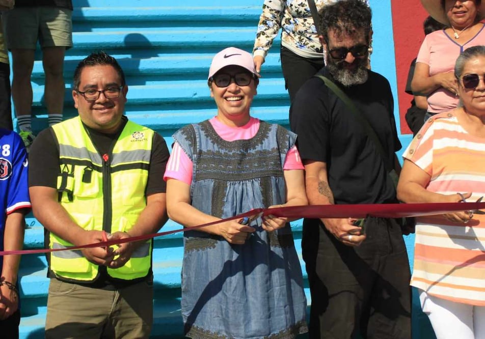El gobierno municipal rehabilitó el deportivo San Andrés, espacio ubicado en la parte alta de la Sierra de Guadalupe y en el que ahora se realizan actividades deportivas y recreativas. Foto: Especial