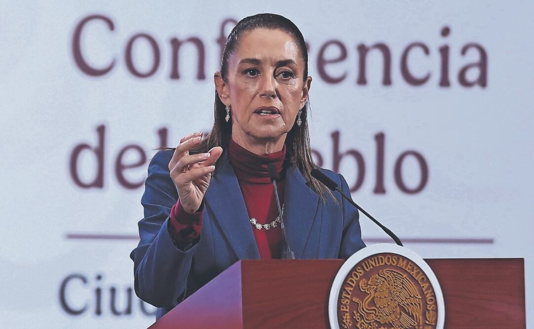 La presidenta Claudia Sheinbaum dijo en la mañanera que México está en contra de la pena de muerte, sin importar el delito. Foto: de Berenice Fregoso. El universal
