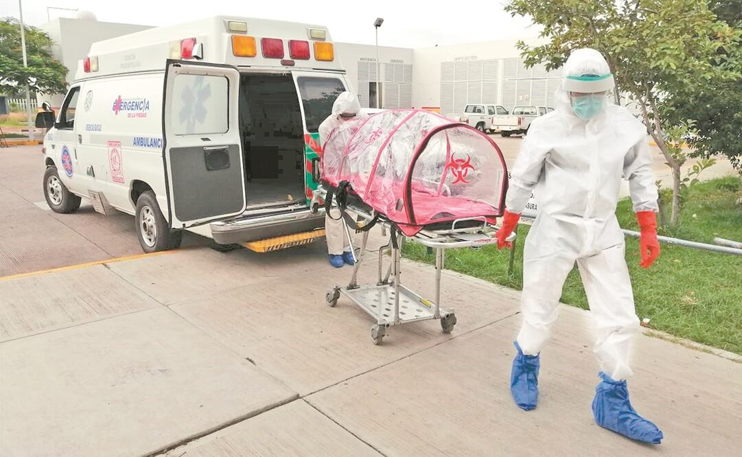 Los servicios de emergencia prehospitalarios no se dan abasto tras el incremento de casos de Covid en la entidad, que está a punto de regresar a semáforo rojo, alertaron autoridades. Foto: CORTESÍA