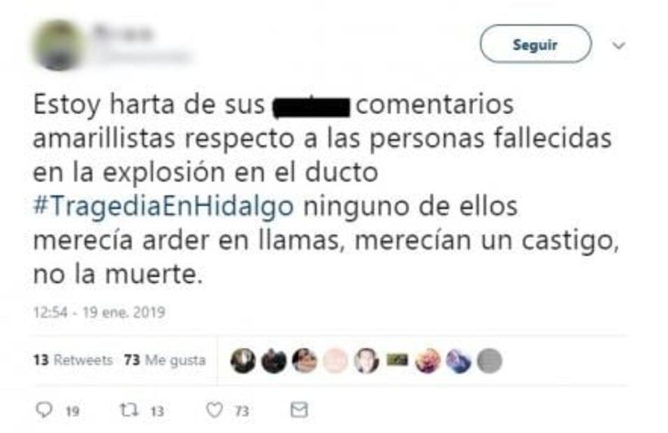 Explosión en Hidalgo divide opiniones en redes sociales