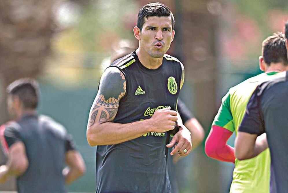 'Maza' durante un entrenamiento con el Tri