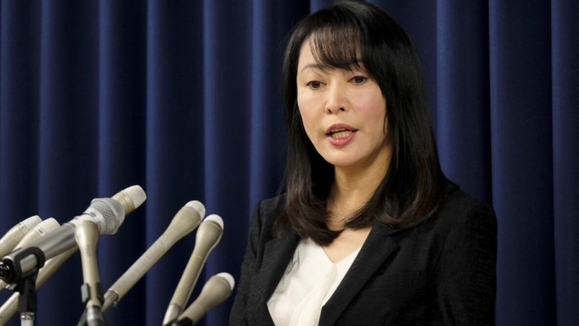 La ministra de Justicia de Japón, Masako Mori. Foto: AFP 