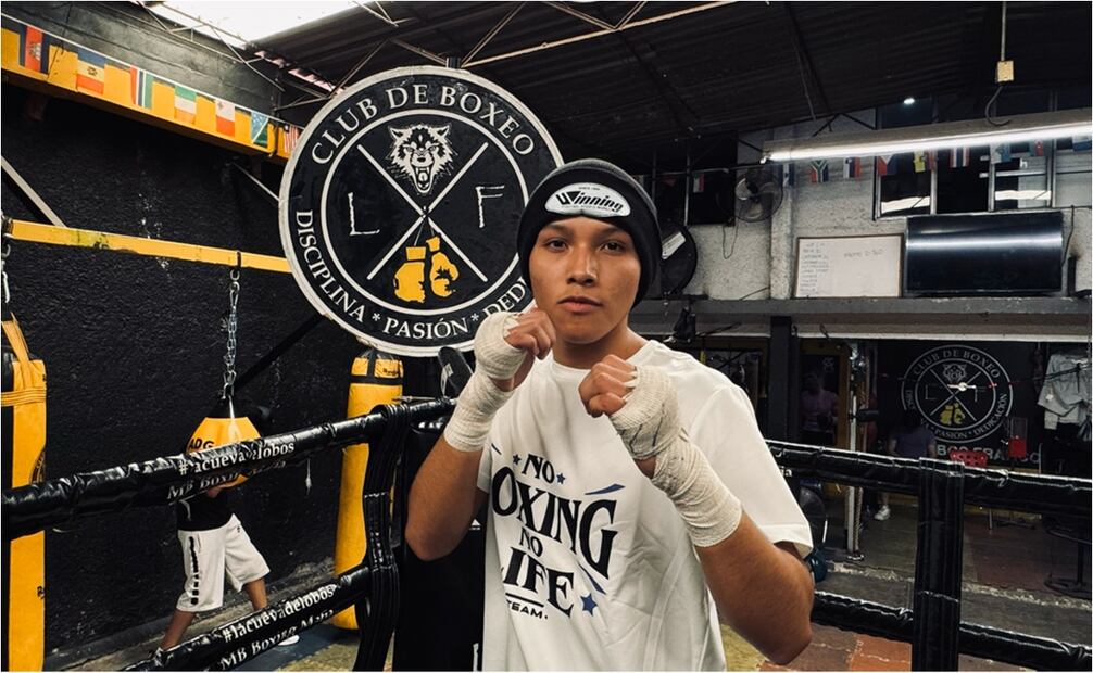 Gabo, inspirado por las peleas de Rocky. FOTO: Edgar Enríquez/ EL UNIVERSAL