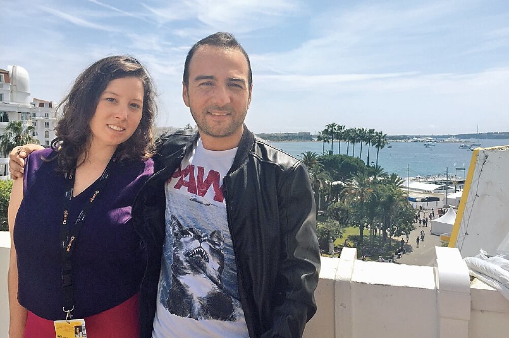 El joven cineasta viajó a Cannes acompañado de su productor y de la actriz del filme (ALEJANDRA MUSI. EL UNIVERSAL)