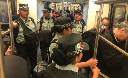 La Guardia Nacional se retirará "poco a poco" del Metro, anuncia Sheinbaum