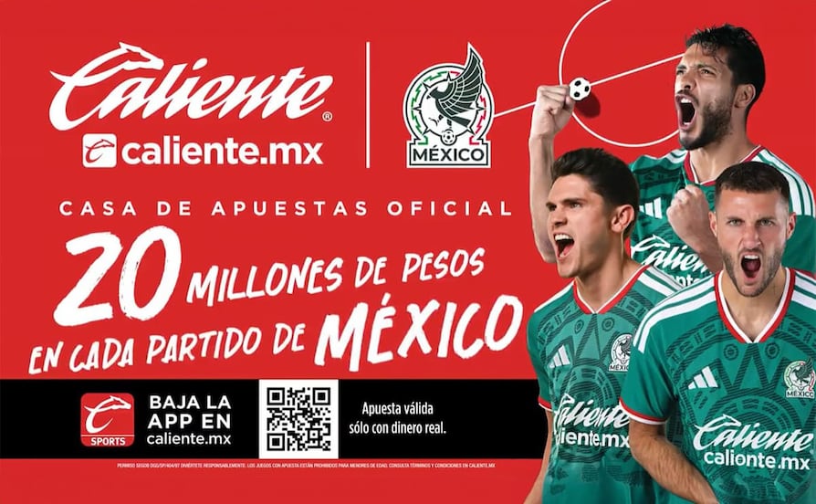 Caliente.mx repartirá 20 millones de pesos en cada juego de México
