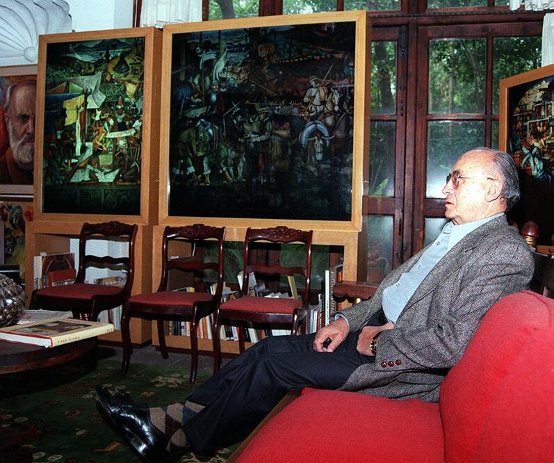 El ex presidente de México, Luis Echeverría Álvarez, durante una entrevista con EL UNIVERSAL en 1998 (Foto: Archivo / EL UNIVERSAL)