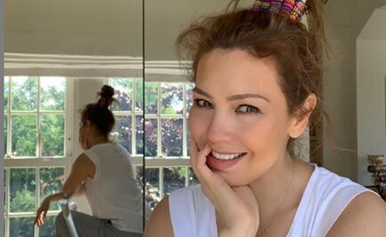 Thalía presume cinturita en bikini 