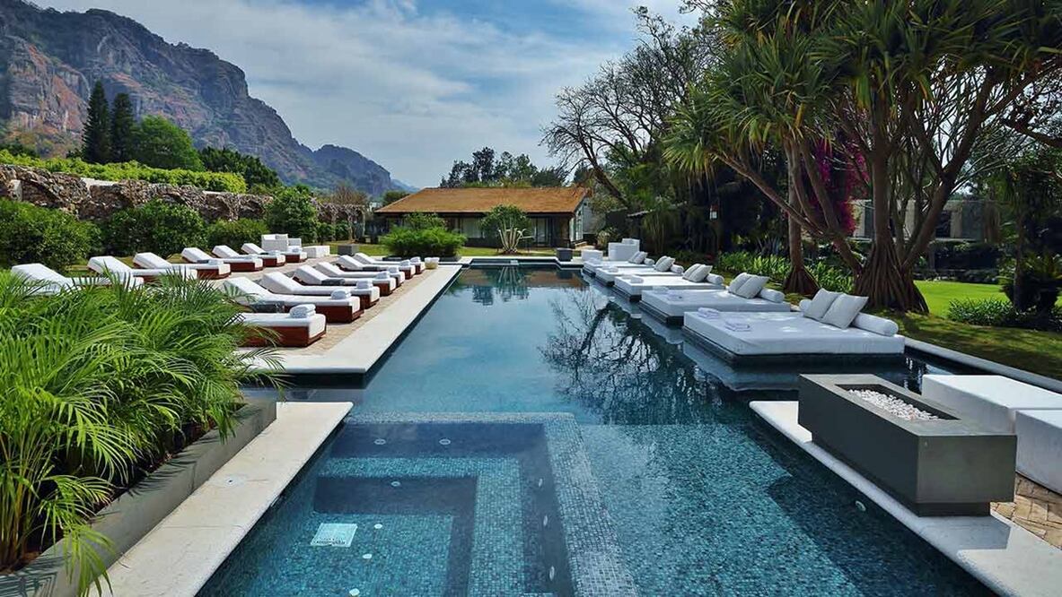 Amomoxtli, en el Pueblo Mágico de Tepoztlán. El hotel boutique se prepara para su cena de Año Nuevo. Foto: Cortesía