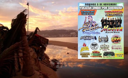 Yucatán alista maratón musical para recaudar víveres para damnificados por “Otis”