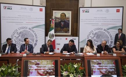 Osorio firma convenio con empresarios mexicanos en EU