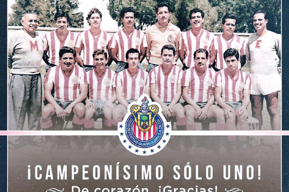 El conjunto más ganador en México entre 1956 y 1965 (CORTESÍA CLUB GUADALAJARA.)