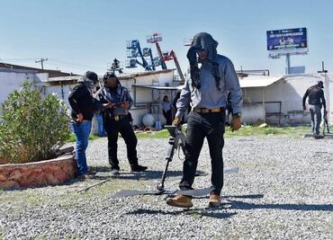 Buscan restos enterrados en crematorio