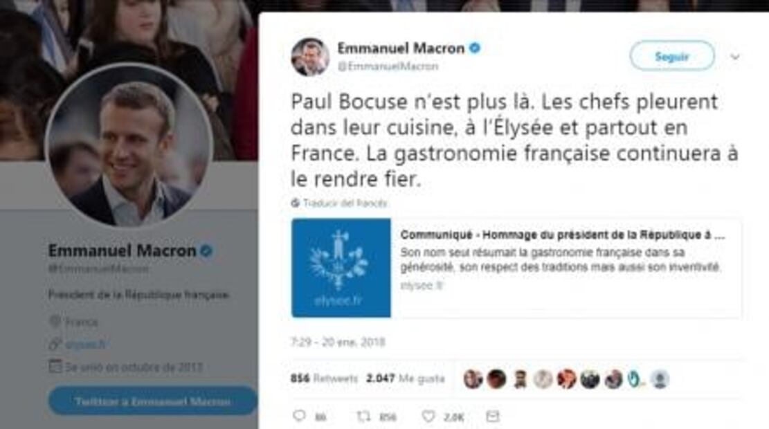 Fallece Paul Bocuse, leyenda de la cocina francesa