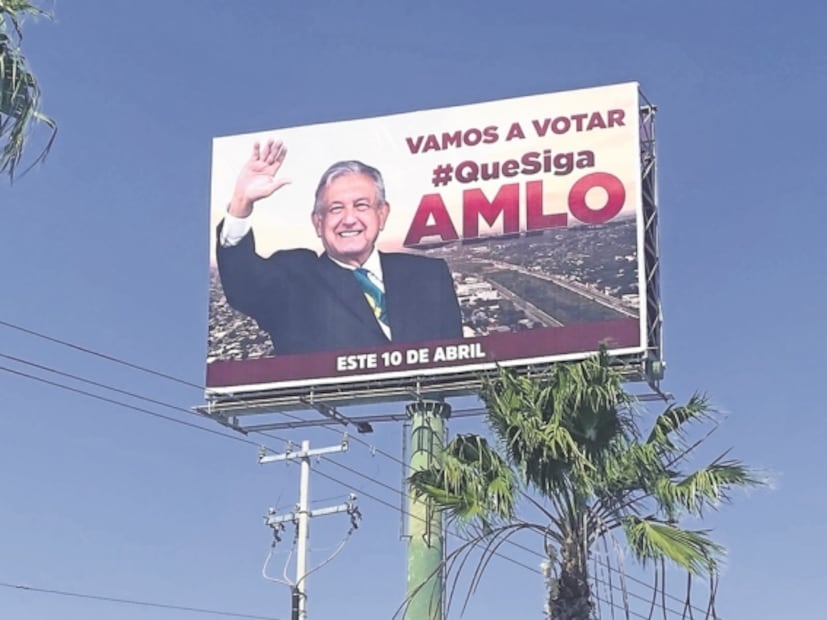 Ya promueven revocación de AMLO con espectaculares y bardas en 10 estados; oposición alista queja