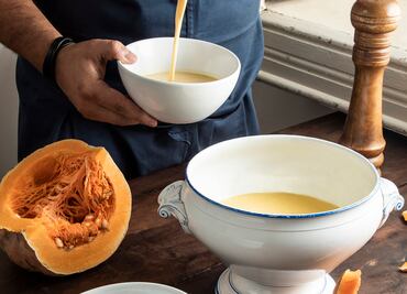 Haz una cálida sopa de calabaza de Castilla con esta receta