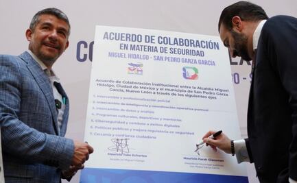 Alcaldía Miguel Hidalgo firma convenio de colaboración en materia de seguridad con municipio de San Pedro Garza García