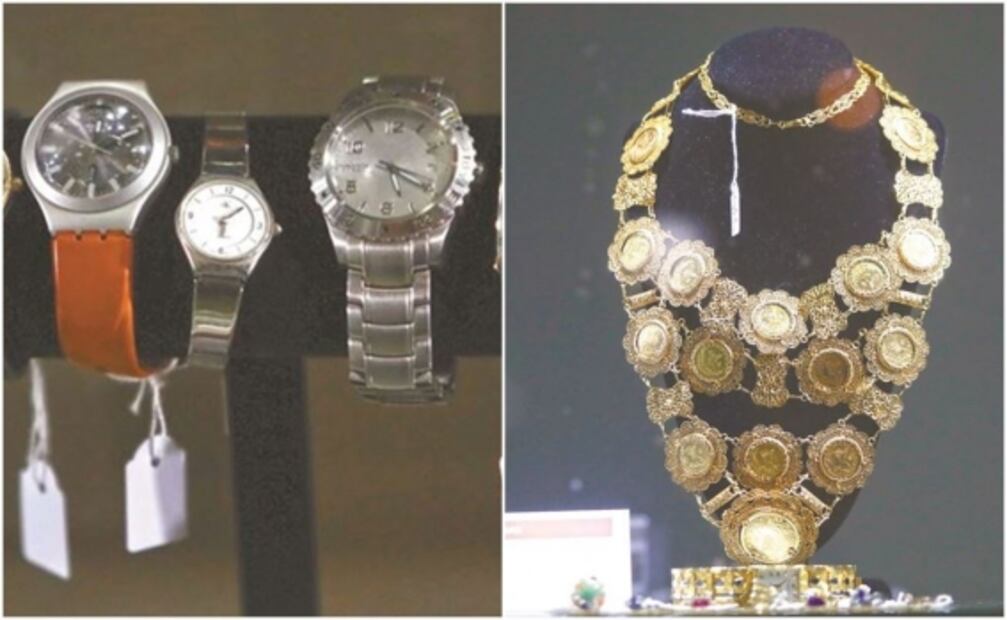 Exhiben en Los Pinos lotes de joyas incautadas al crimen