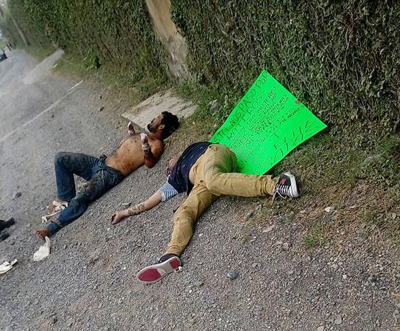 Según los reportes, las víctimas fueron mutiladas luego de que su líder no cubrió la cuota de la droga que tenían que distribuir