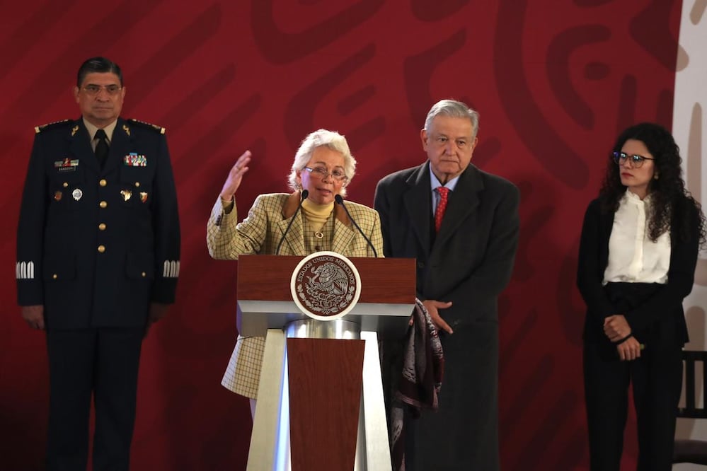La secretaria de Gobernación, Olga Sánchez Cordero. Foto: Berenice Fregoso