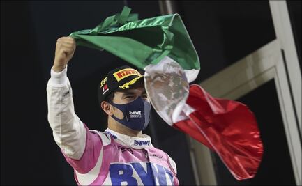 Modifican Himno Nacional en premiación de Checo Pérez