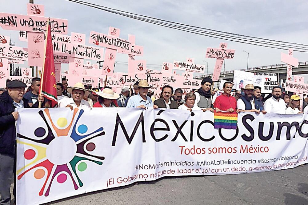 Los manifestantes aseguraron no estar en contra de la visita del Sumo Pontífice ni de la religión católica (EMILIO FERNÁNDEZ. EL UNIVERSAL)