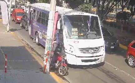 VIDEO: Arrollan a motociclista después de caerse de su vehículo en la CDMX