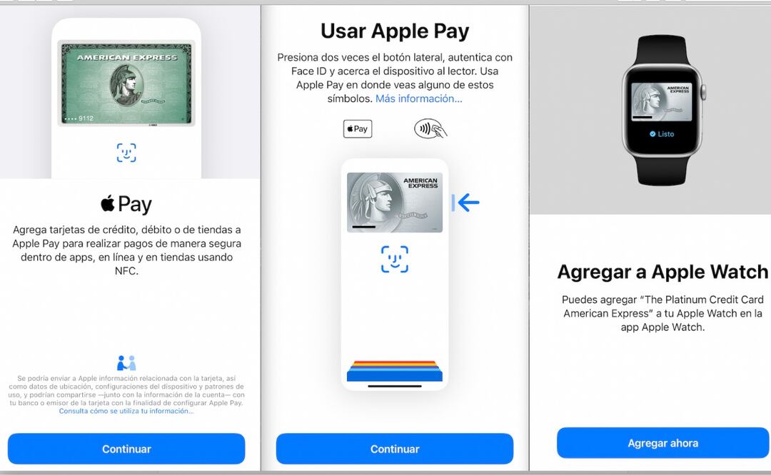 Este servicio te permite pagar en comercios físicos y digitales utilizando tu iPhone, iPad o Apple Watch