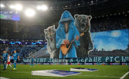 Impresionante tifo del Zenit en la Champions League