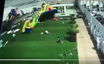 Dan de alta a niña herida en inflable en San Luis Potosí