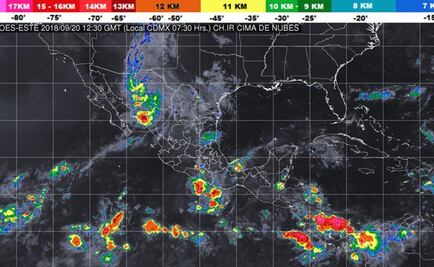 Estados del Golfo de California y del sureste esperan lluvias torrenciales