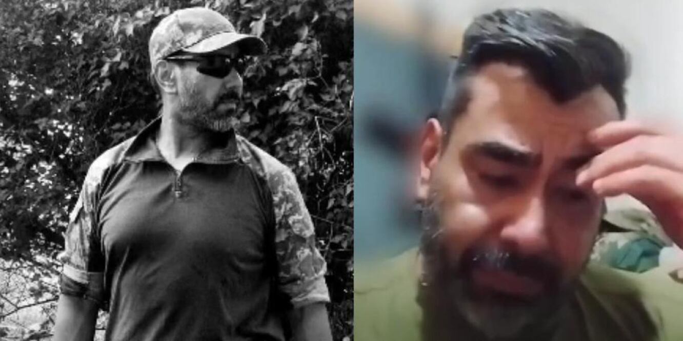 El actor colombiano Alejandro Guerrero que decidió sumarse a las fuerzas ucranianas para luchar contra Rusia. FOTO: redes sociales