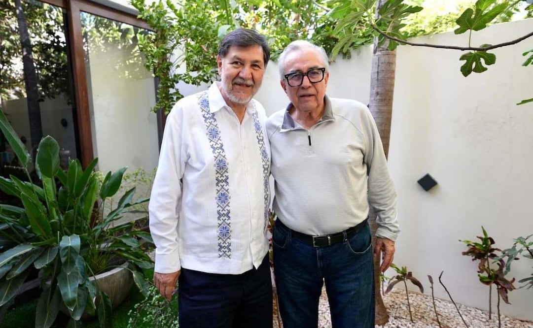 Gerardo Fernández Noroña y Rubén Rocha Moya en Sinaloa, en una fotografía del pasado 26 de abril de 2026. Foto: Especial