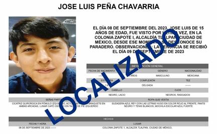 Encuentran sano y salvo a José Luis Peña; niño desaparecido en Tlalpan
