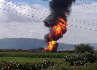Explota ducto de gas en Celaya, Guanajuato