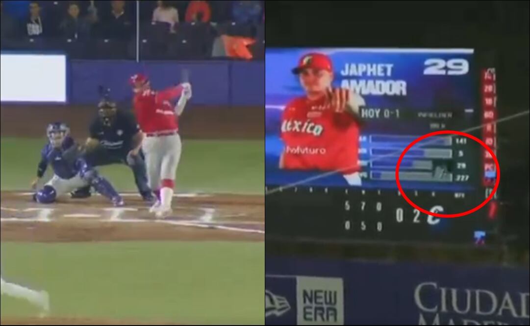 Histórico jugador pega jonrón para los Diablos Rojos del México y rompe la pantalla del estadio - Foto: Captura de pantalla