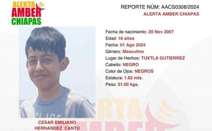 Comando rapta a adolescente de 16 años y a su padre en Chiapas; autoridades activan Alerta Amber