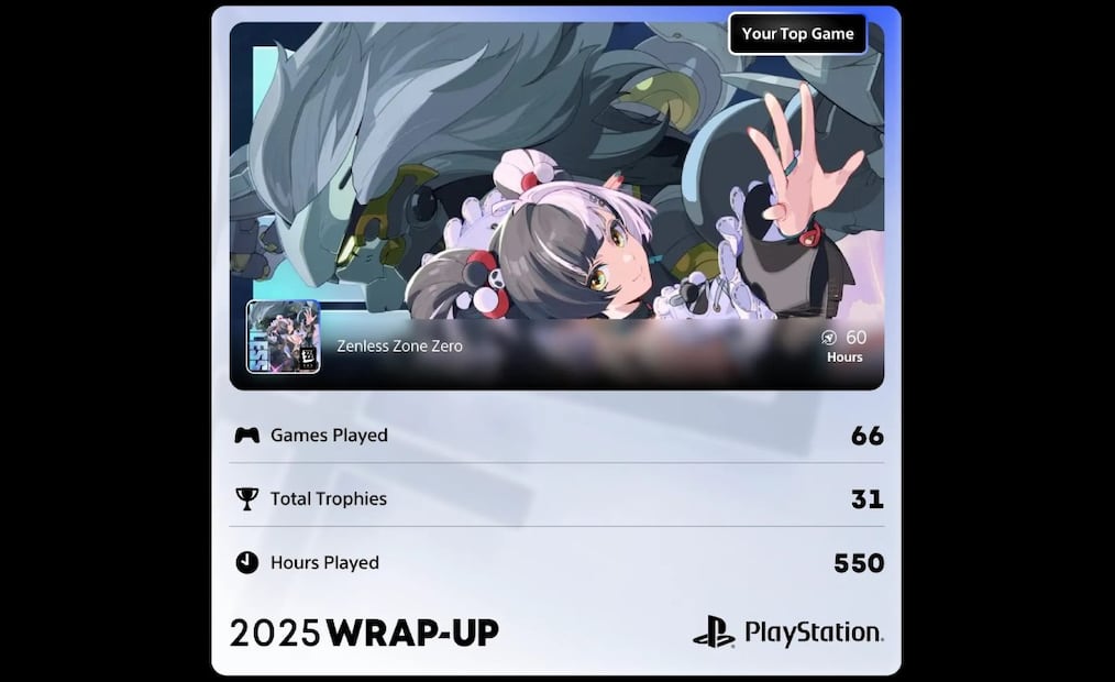 PlayStation Wrap Up 2025: cómo ver tu resumen del año. Imagen: PlayStation