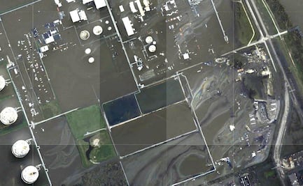 Barcos de limpieza atienden derrame de petróleo en el Golfo de México tras paso de "Ida"