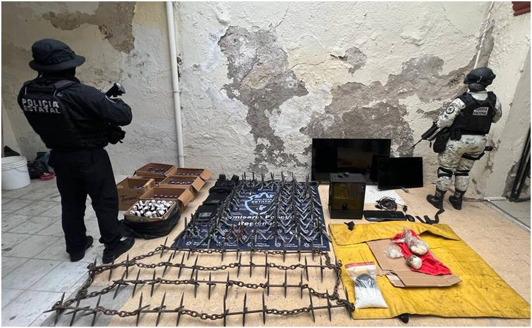 Encuentran otro “C4” de videovigilancia clandestino en Teocaltiche. Foto: Especial