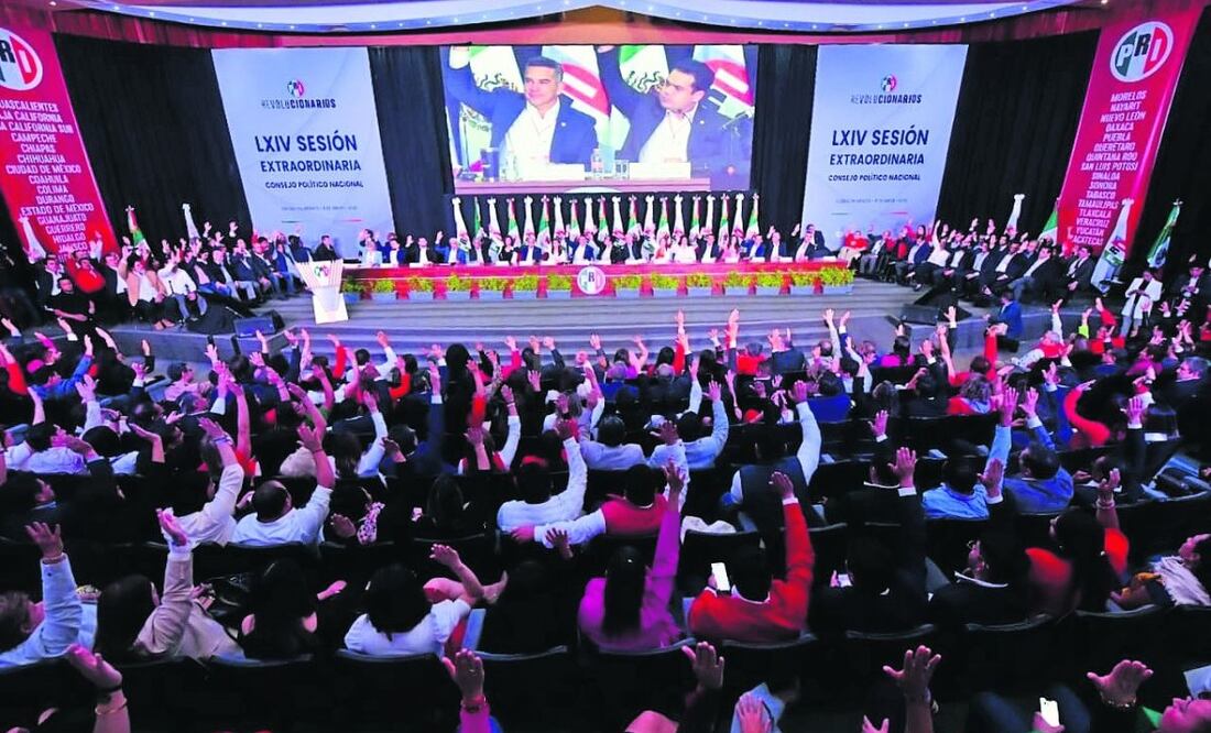 Alejandro Moreno Cárdenas, presidente nacional del Partido Revolucionario Institucional, obtuvo un amplio respaldo del Consejo Político Nacional tricolor, Foto: Especial