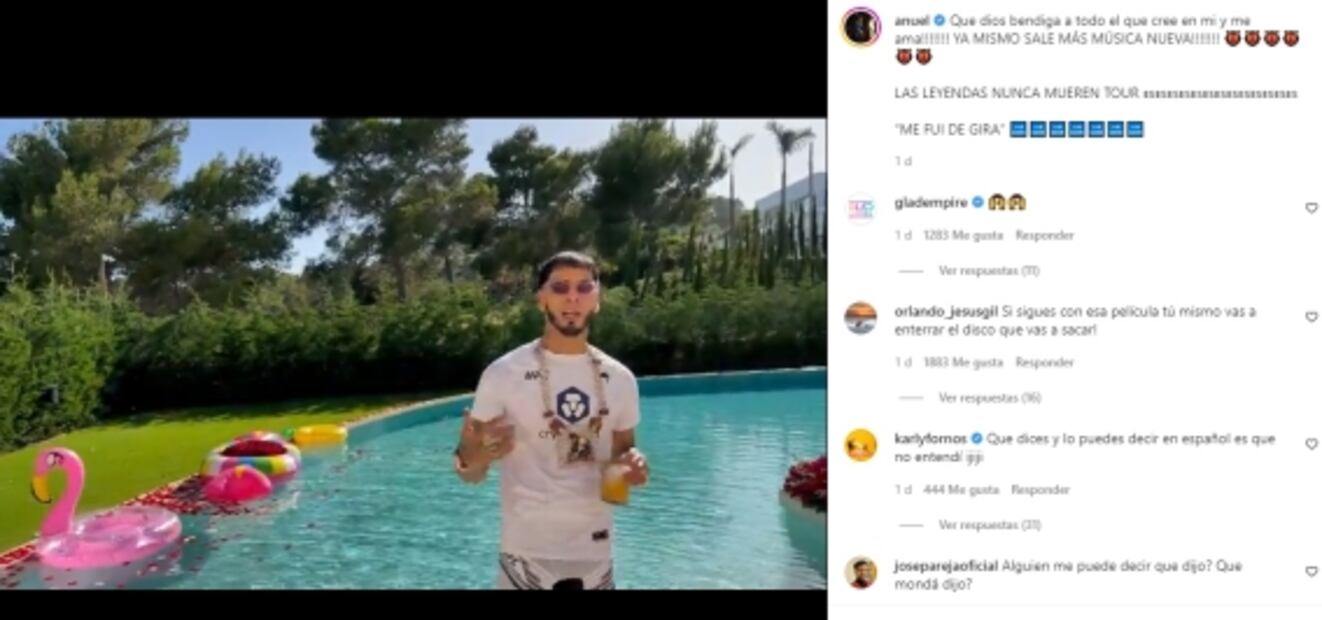 Anuel AA preocupa a sus fans con su aspecto delgado 