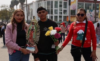 Creyentes asisten a la Basílica de Guadalupe para dar gracias a la Virgen; piden salud y trabajo