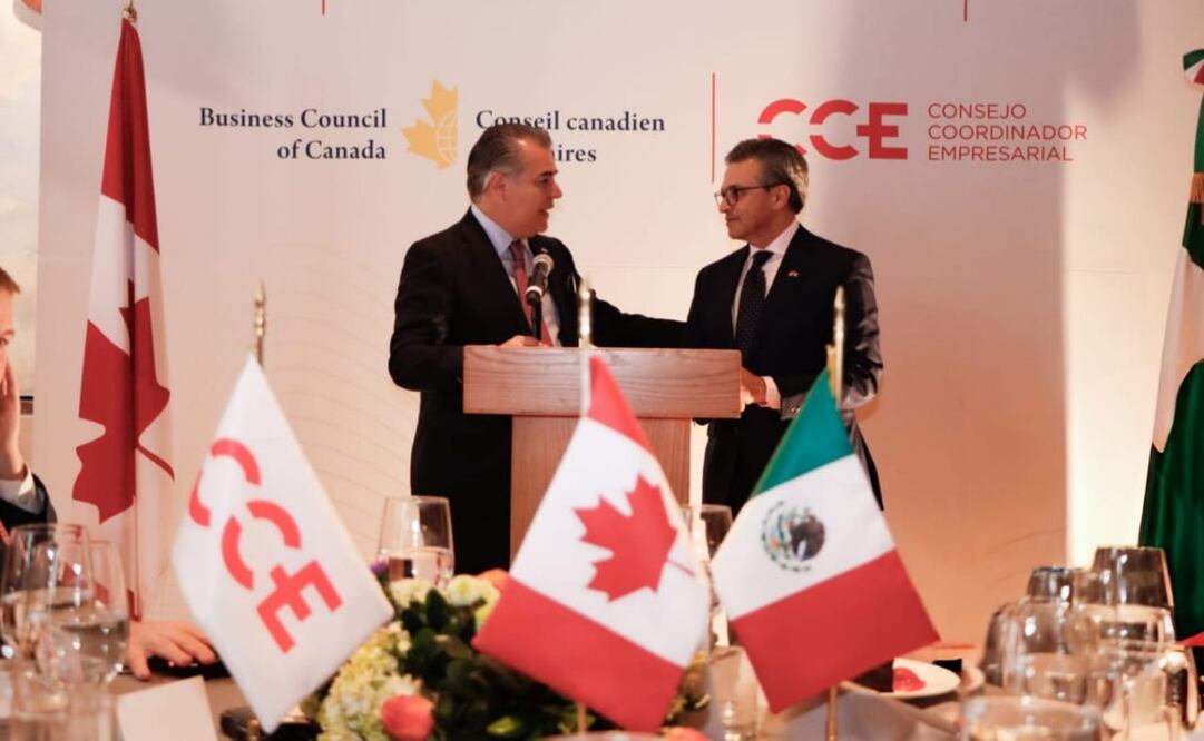 Empresarios de México y Canadá acordaron realizar reuniones periódicas para fomentar el diálogo, evitar tensiones comerciales y trabajar en estrategias de desarrollo económico conjunto, ante el inicio del segundo mandato de Donald Trump como presidente de EU. (15/01/25) Foto: Cortesía CCE
