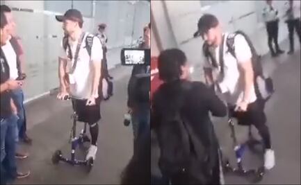 Henry Martín regresó a México tras lesionarse en la Leagues Cup; llegó con la pierna inmovilizada