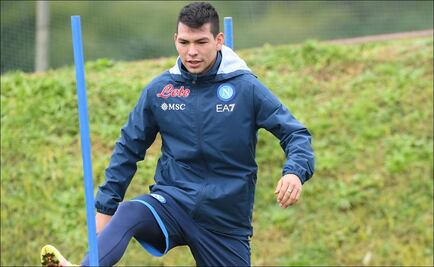 Chucky Lozano regresa a los entrenamientos del Napoli tras el brutal impacto que sufrió