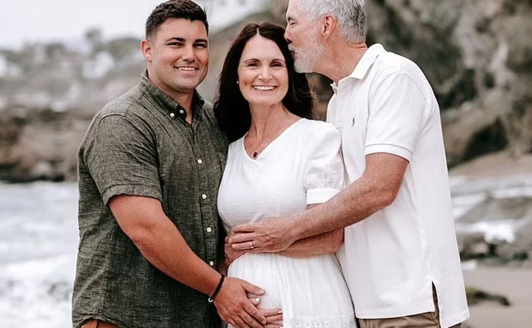 Nancy se ofreció a ser madre sustituta de su hijo, Jeff Hauck, y su esposa, Cambria después de que su nuera se sometiera a una histerectomía. Foto: Cortesía Nancy Hauck
