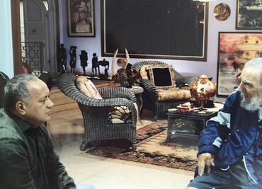 Cabello se reúne con Fidel y Raúl Castro en La Habana