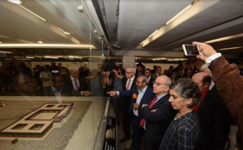 Actualizan la maqueta de México-Tenochtitlan del Metro Zócalo