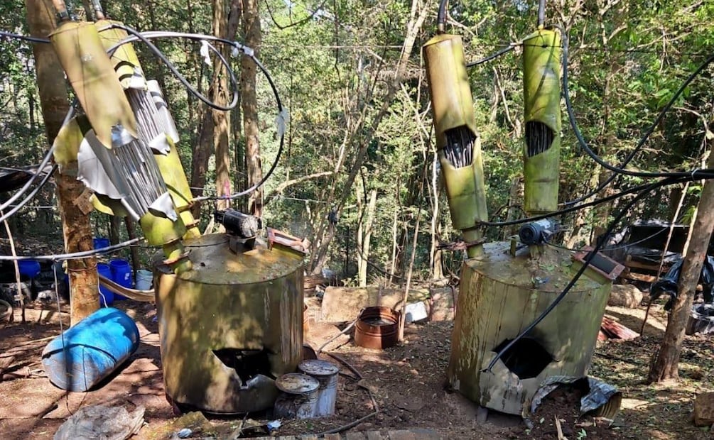 Desmantelan narcolaboratorio en Guerrero ligado a célula delictiva "Los Arreola" (07/03/2026). Foto: Especial